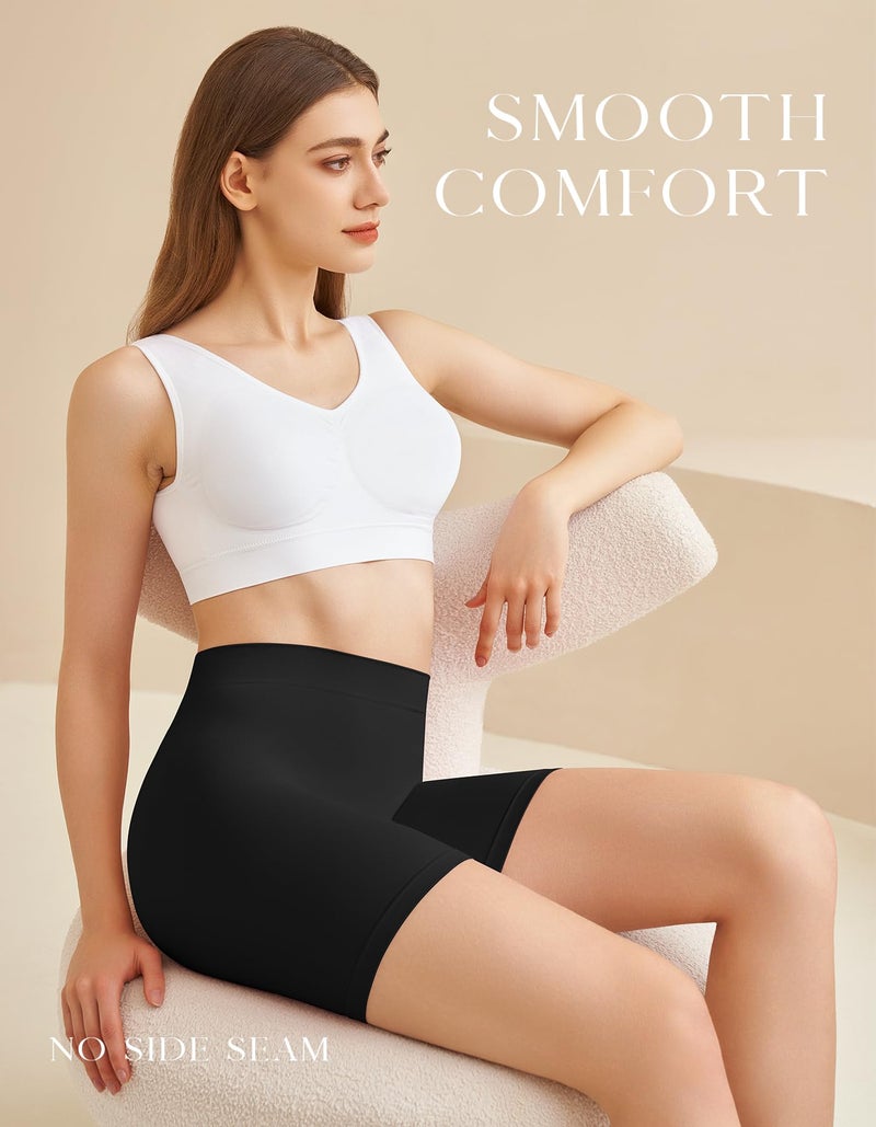 SIMIYA Slip Shorts for Women, Smooth Seamless Slip Shorts for Under Dresses, Stretch Workout Yoga Biker Shorts - Image 3